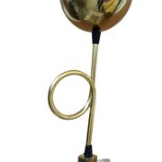 Lampadario Vintage anni '70 in Ottone e Stoffa