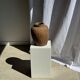 Borneo vase in brown terracotta (2) H35 D23