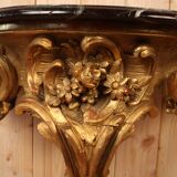 19th century golden wood console