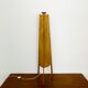 Lampe de sol en sisal et teck par Temde