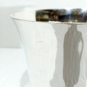 Seau à champagne en métal argenté