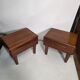 Pair of Scandinavian teak bedside tables from the 1960s.