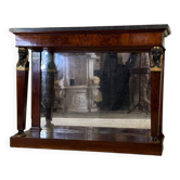 “Return from Egypt” console in mahogany, early 19th century