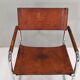 S34 dining armchair in cognac saddle leather by Mart Stam for Fasem, 1970s