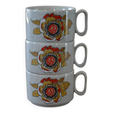 3 vintage Tognana cups