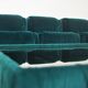 Fauteuils en Chenille de Seven Salotti, 1970s, Set de 5