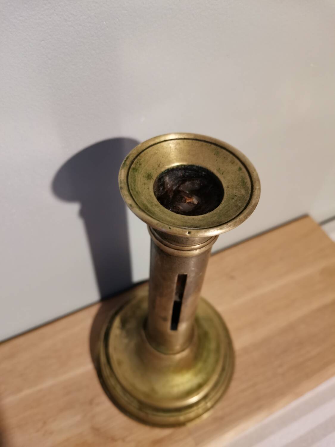 Vintage brass candle holder