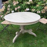 Old patinated round table