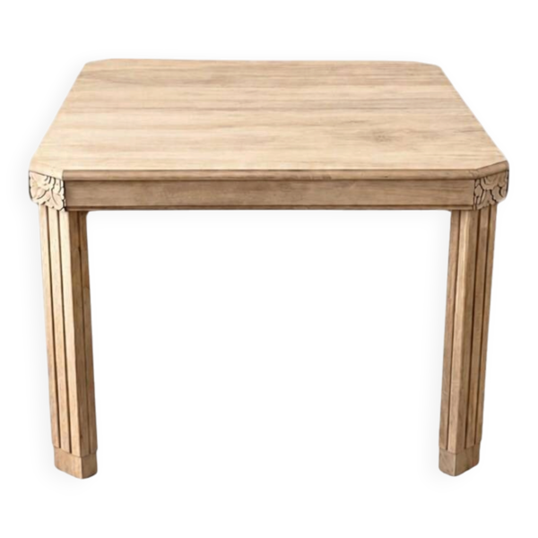 Table de repas art déco bois massif