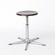 Set of 4 Vintage Industrial Stools 1970s, Chrome Adjustable Stools