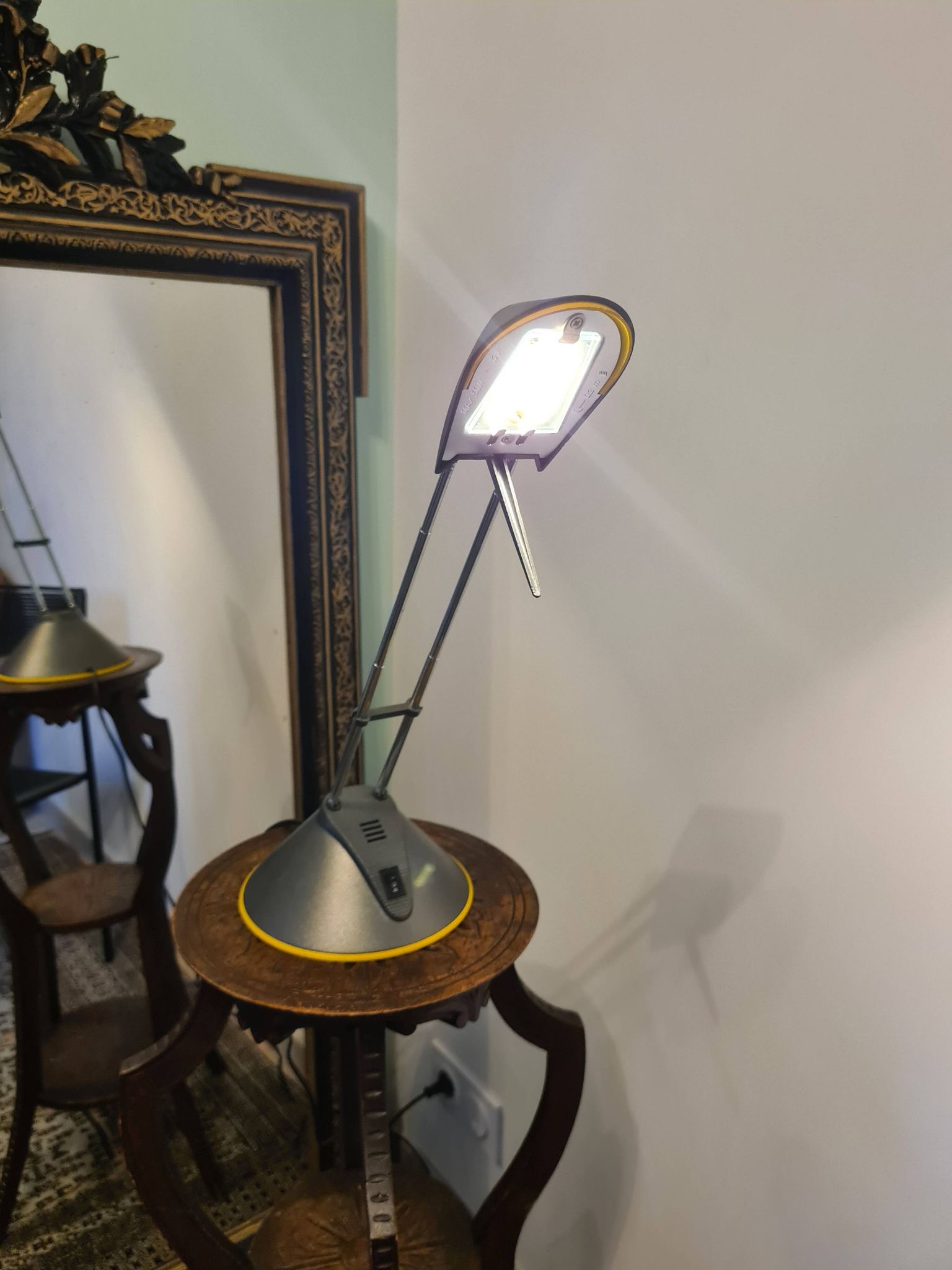 Massive design lamp – adjustable height 34 to 60 cm – vintage lighting