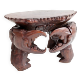Table d'appoint en forme de crabe fait main des années 1970