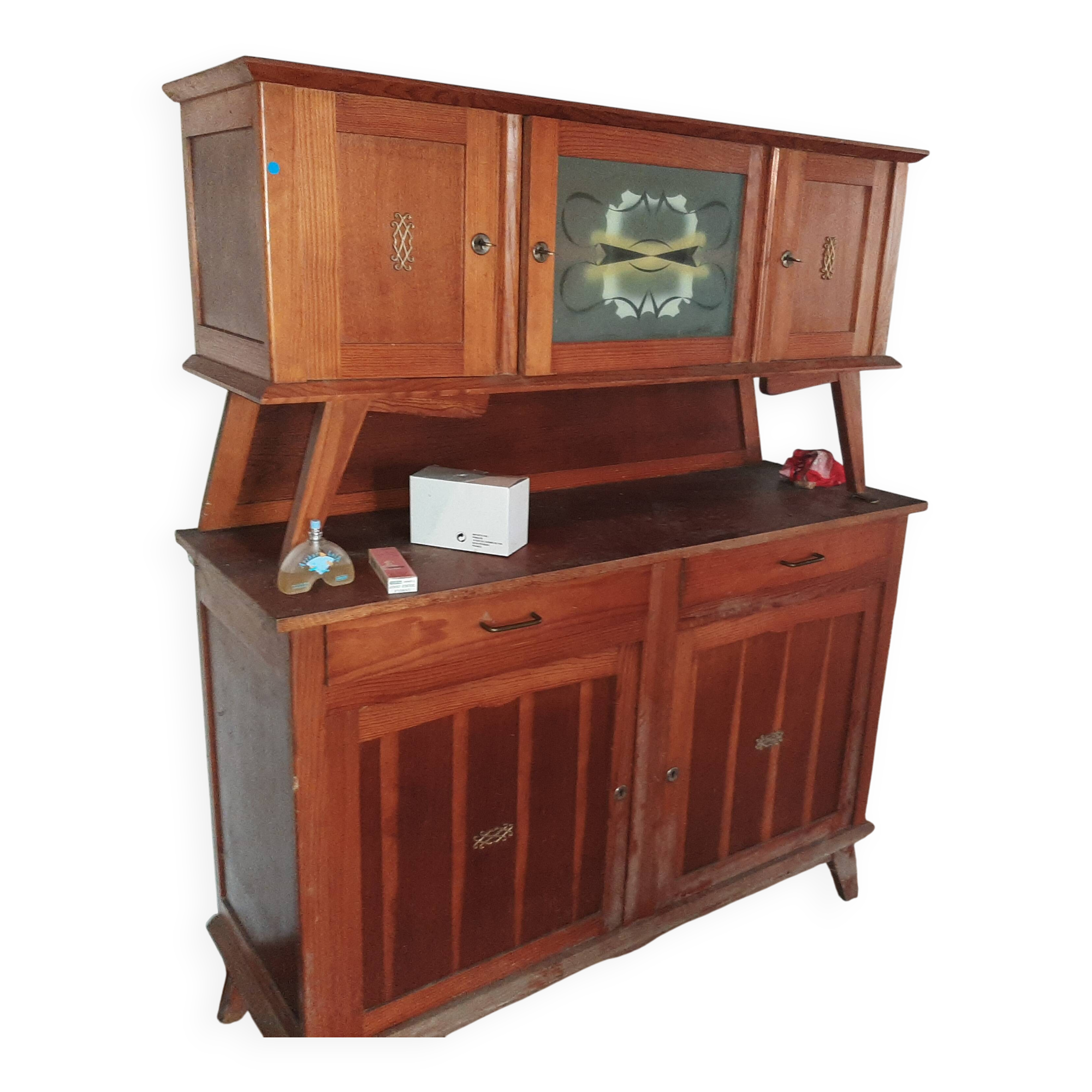 Vintage 1950s kitchen buffet - Mado style - Very good interior condition