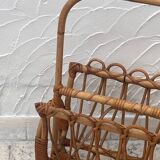 Bamboo magazine rack