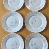 Arcopal set of 6 flat plates scented pea pattern