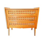 Vintage rattan dresser of 50 years