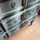Antique Louis XV style commode, aged finish, practical elegance.