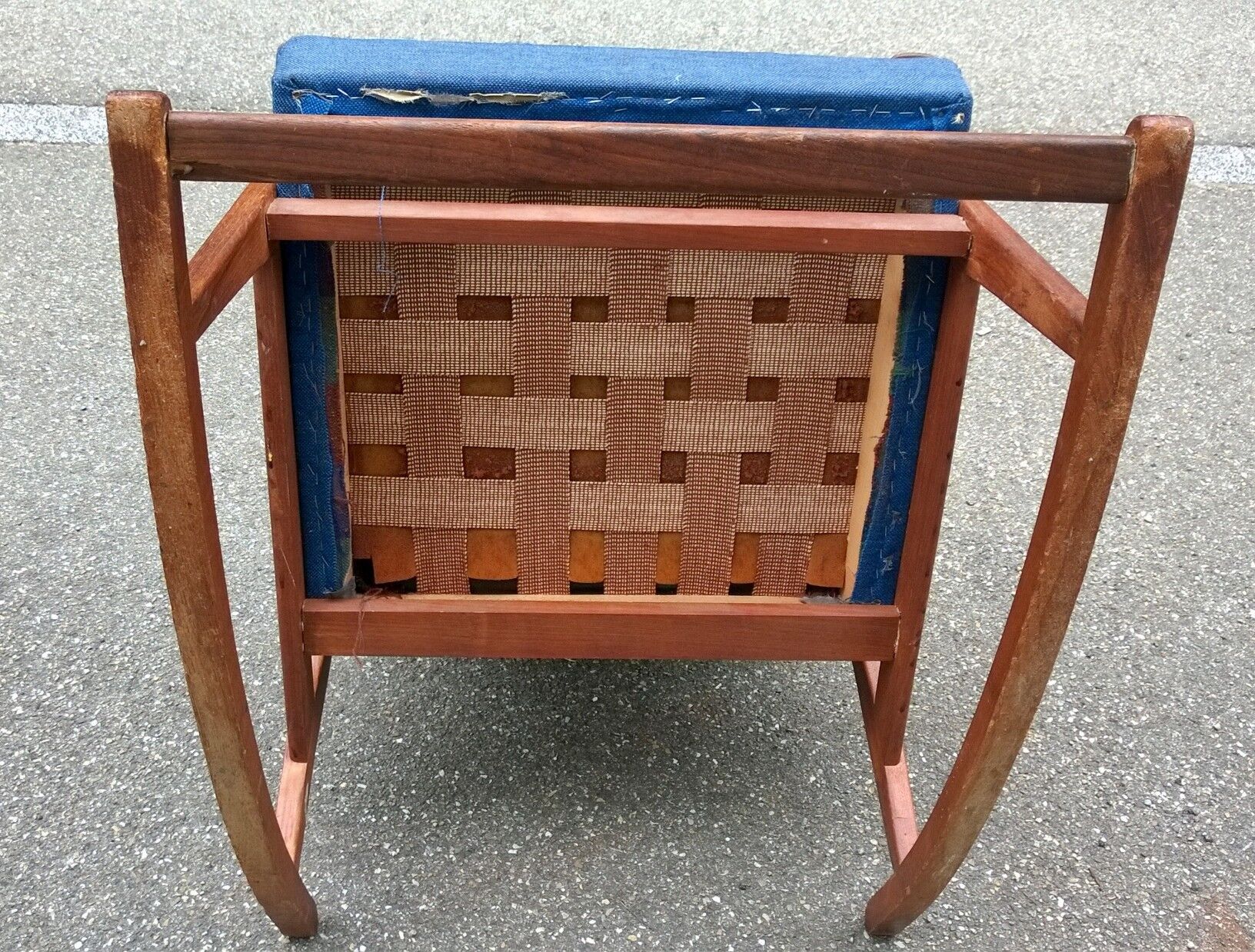 Scandinavian rocking chair in teak