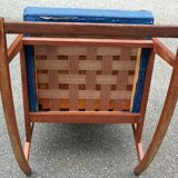 Scandinavian rocking chair in teak