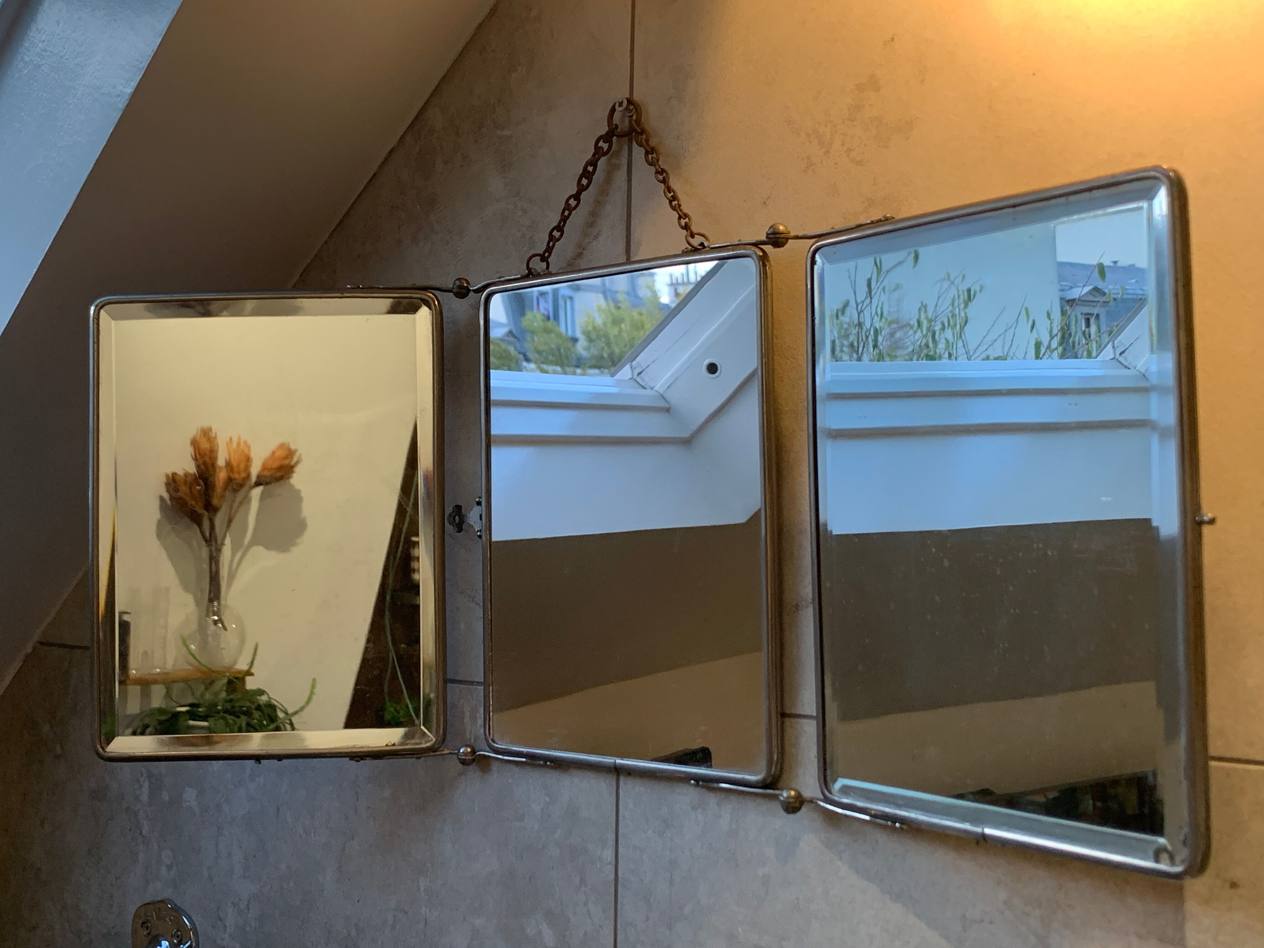 Triptych mirror