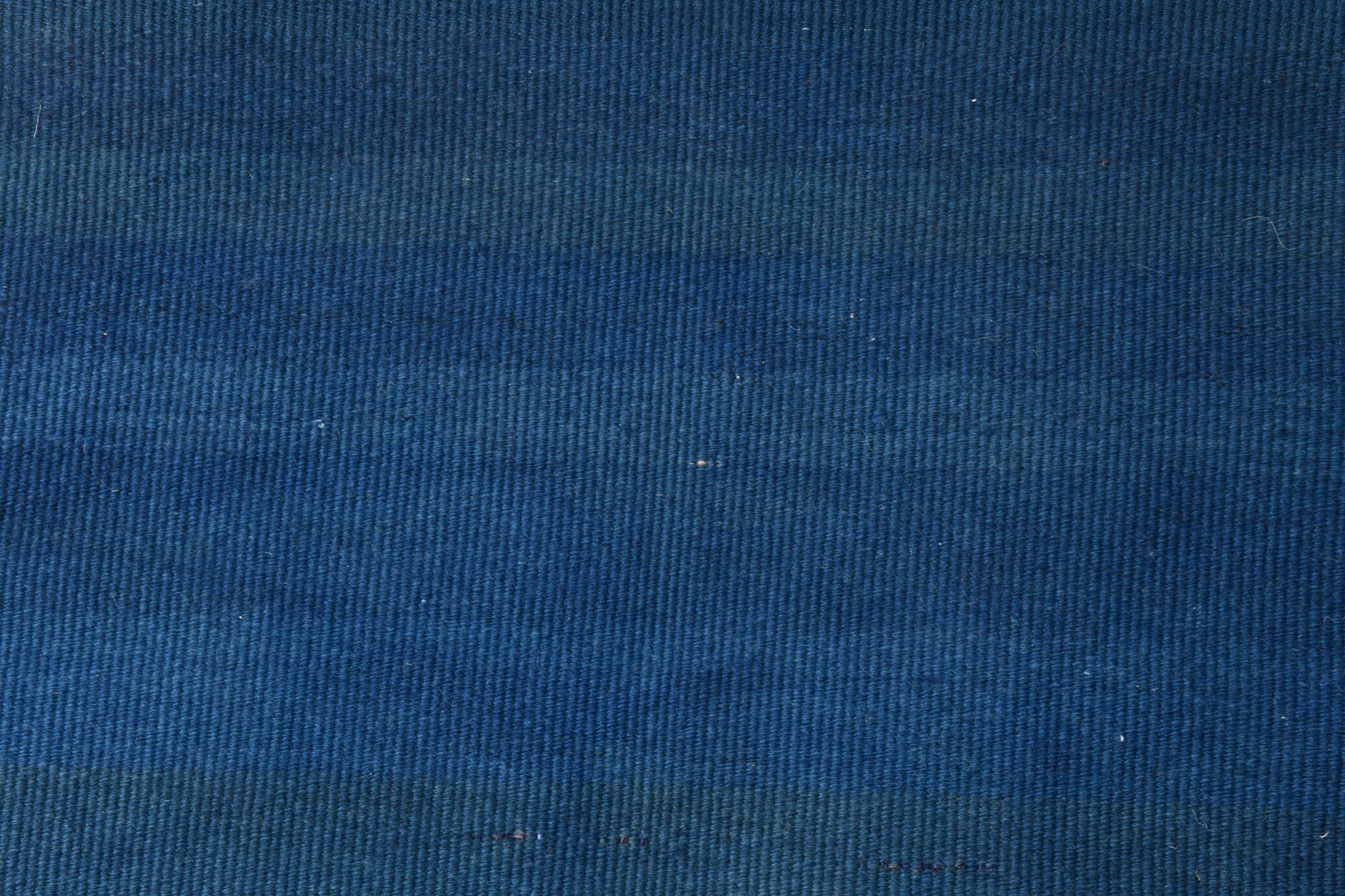 Blue Striped Pattern Kilim Runner Rug, 68x320Cm