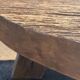 Handmade Rustic Oak Round Coffee Table | Solid Reclaimed Wood | Farmhouse L