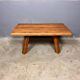 Table basse brutaliste pak rustique des années 70