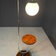 Restored Bauhaus floor lamp with integrated table by R. Slezák