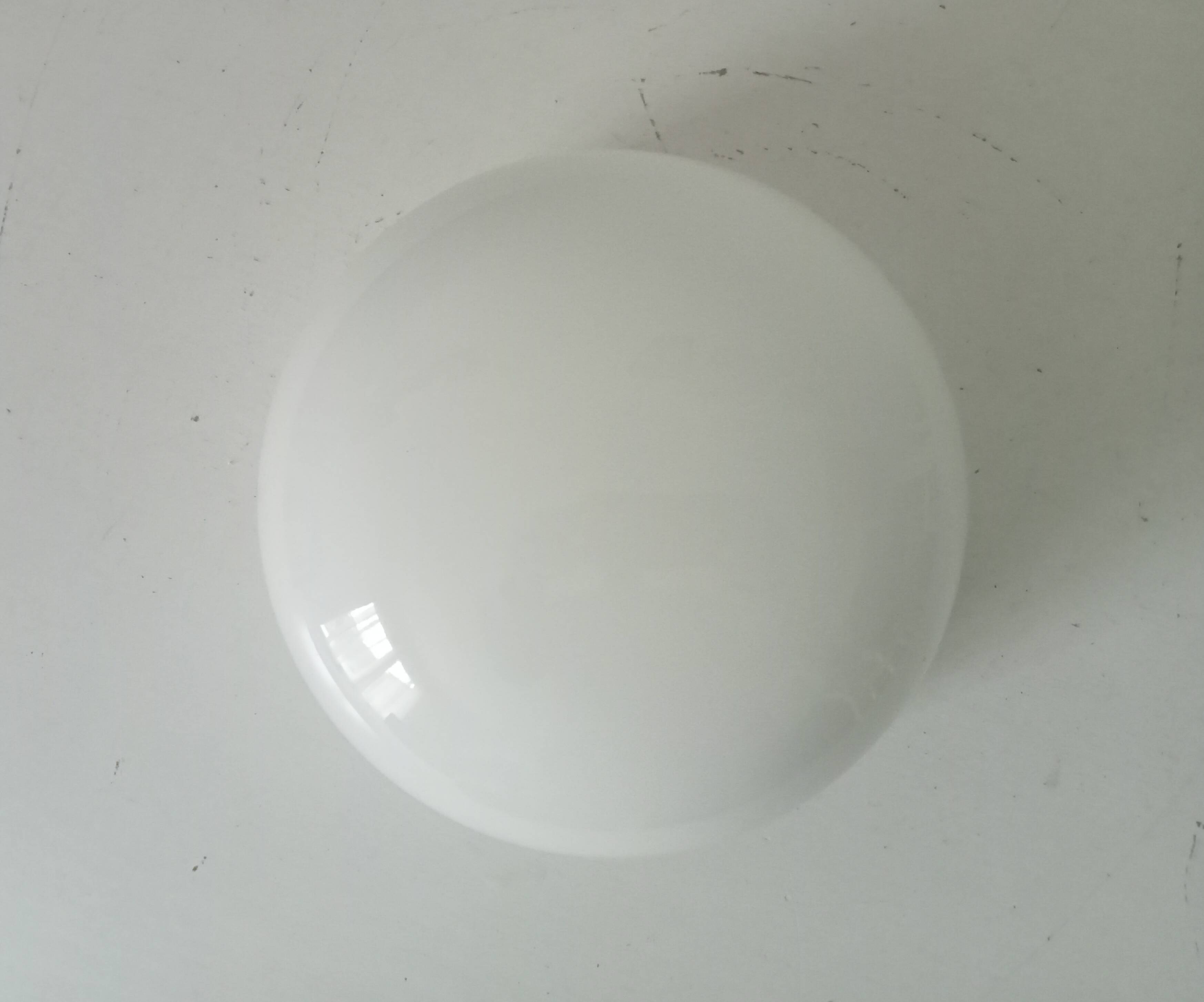 Old vintage globe lampshade in opaline.
