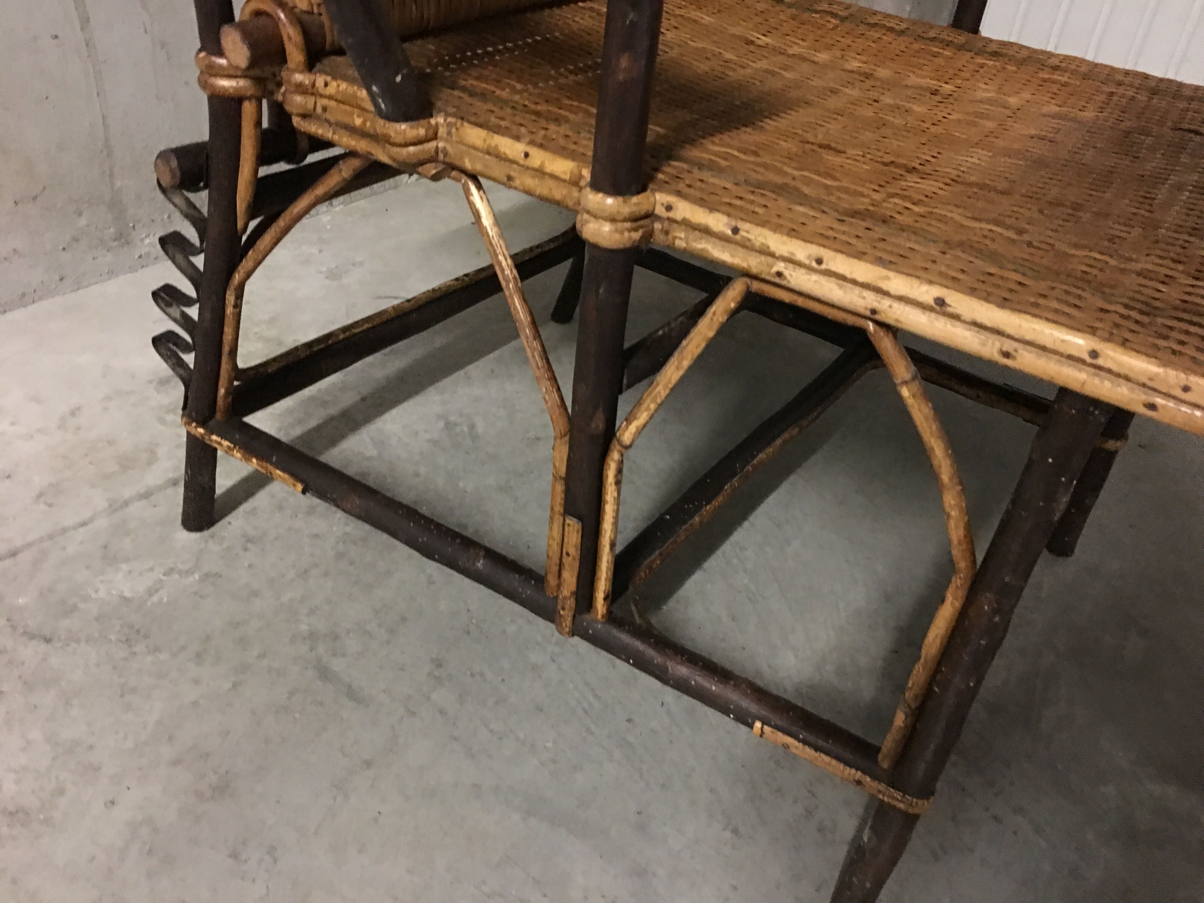 50s Wicker Lounge chair