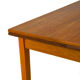 Scandinavian table with sliding panels.