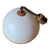 Acrylic half-globe "up and down" pendant light, Scandinavian design from the 1970s
