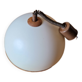 Acrylic half-globe "up and down" pendant light, Scandinavian design from the 1970s