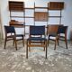 4x restored Erik Buch vintage 1960s Danish chair teak