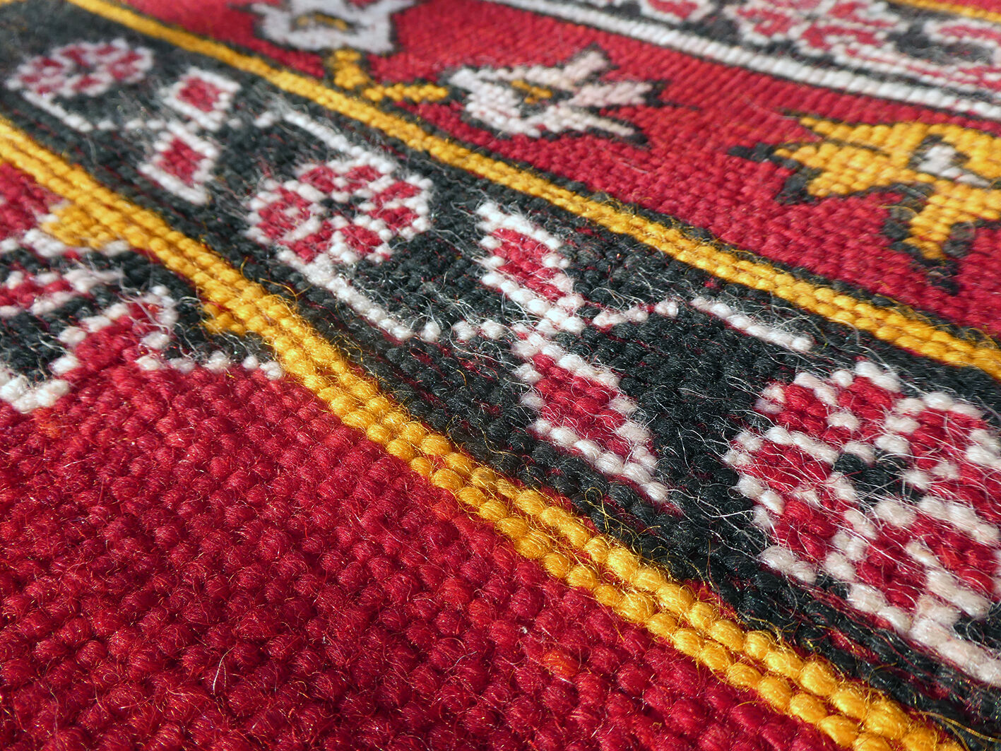 Vintage Moroccan Berber carpet Boujaad by Khenifra XXL 352x174 cm