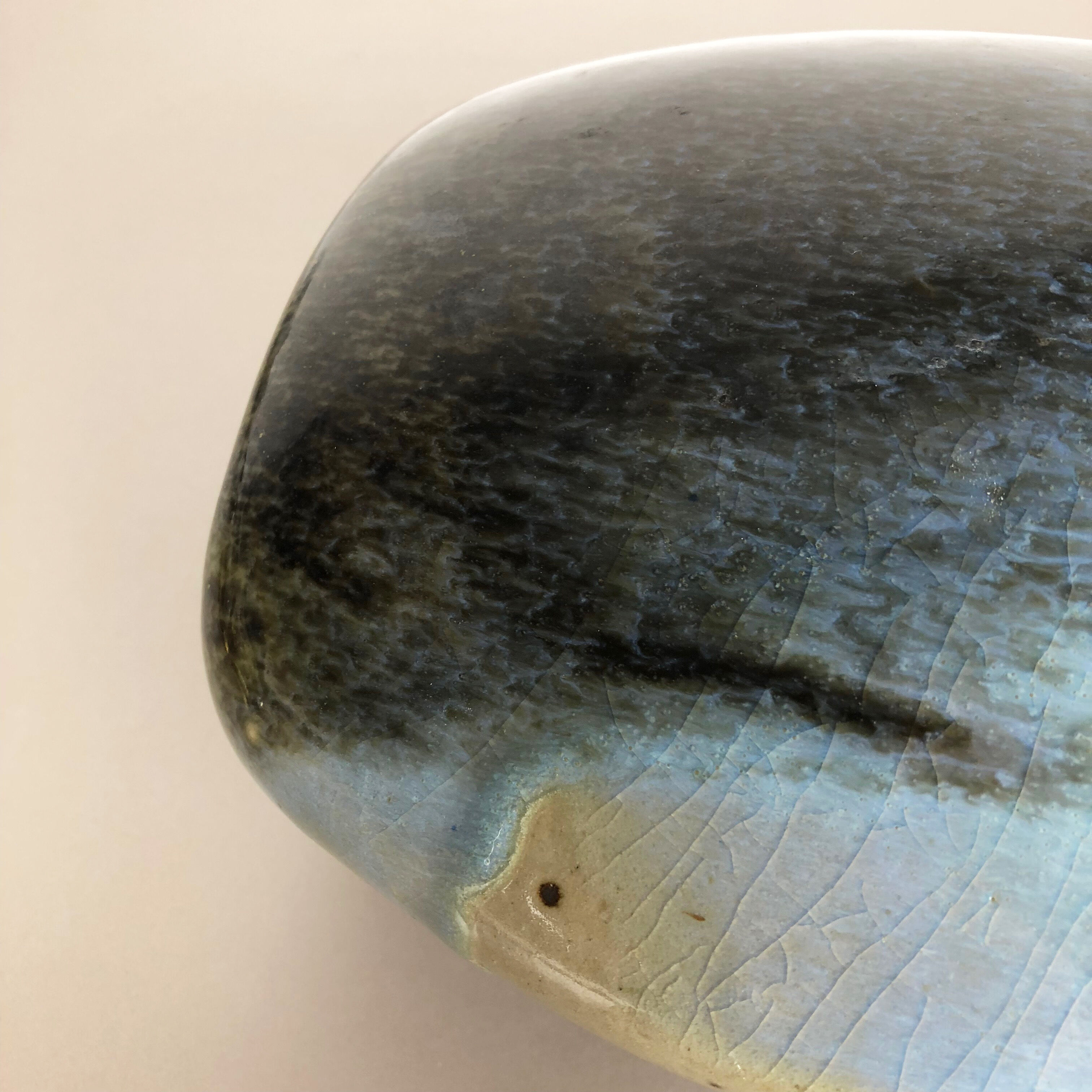 Abstract ceramic studio stoneware vase by Gotlind Weigel, Germany, 1960s