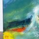 Abstract, oil on canvas signed in Trigance 2002