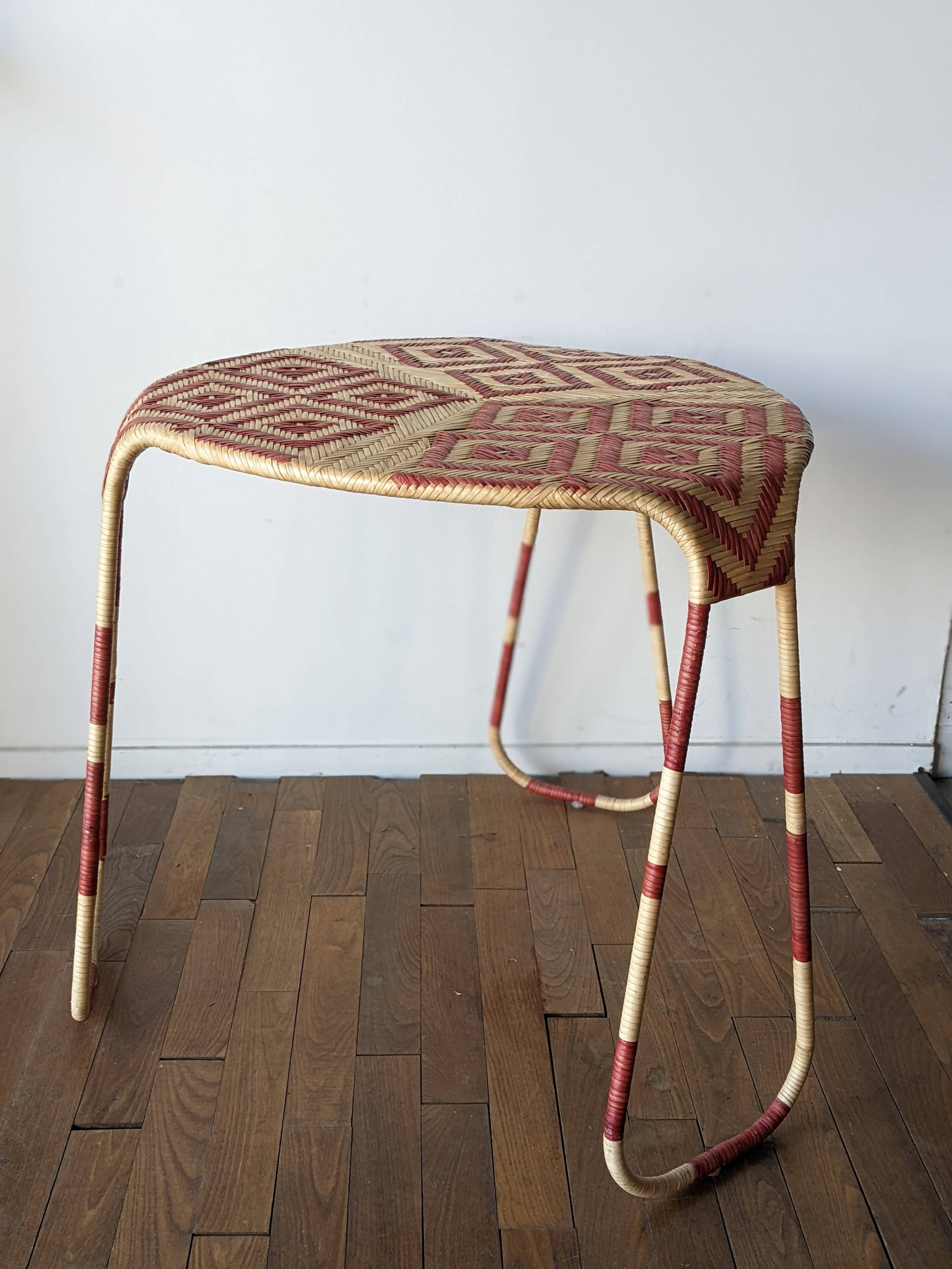 Rattan table model Flo by Patricia Urquiola