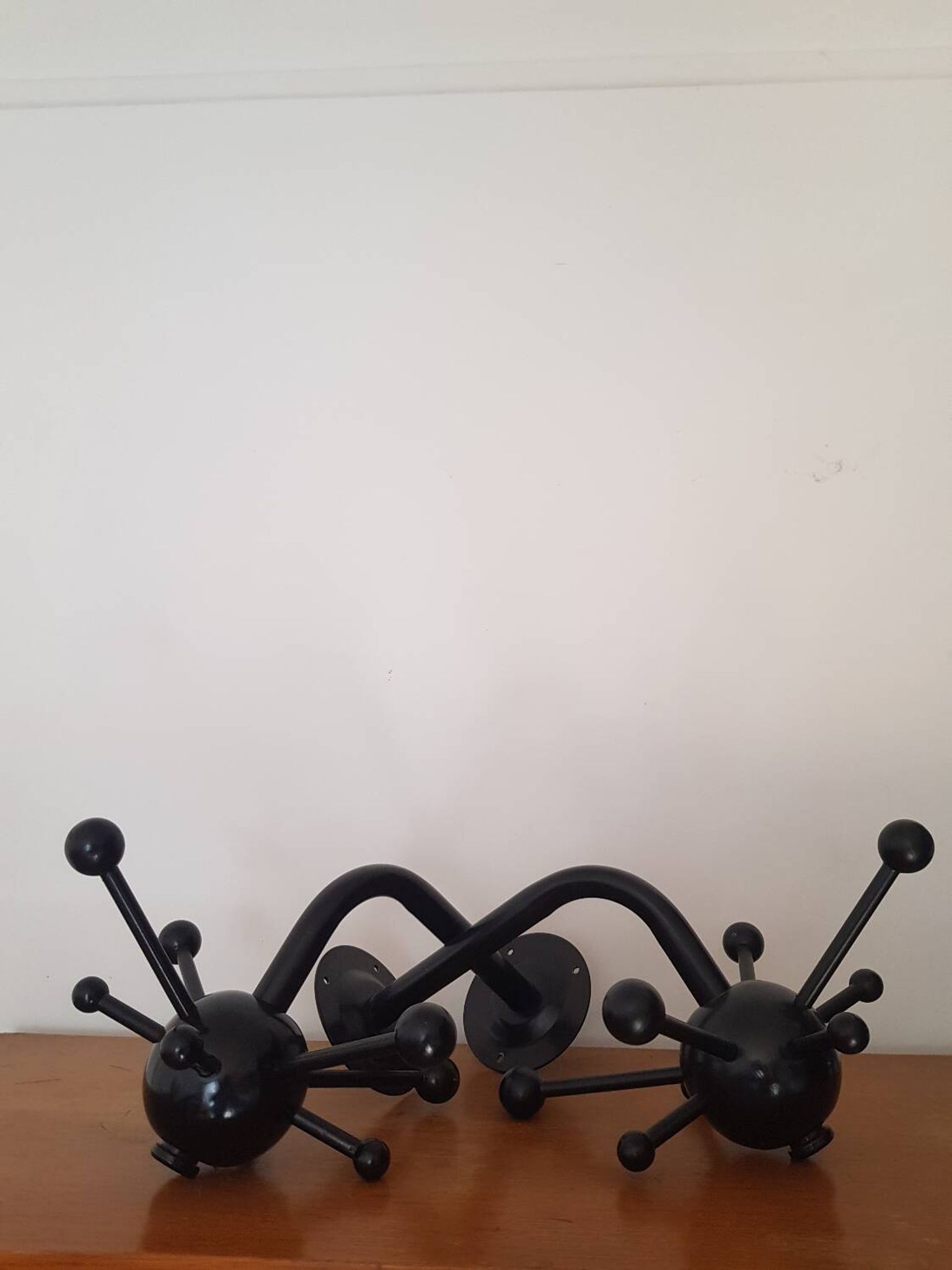 Lot de 2 porte manteau spoutnik noirs