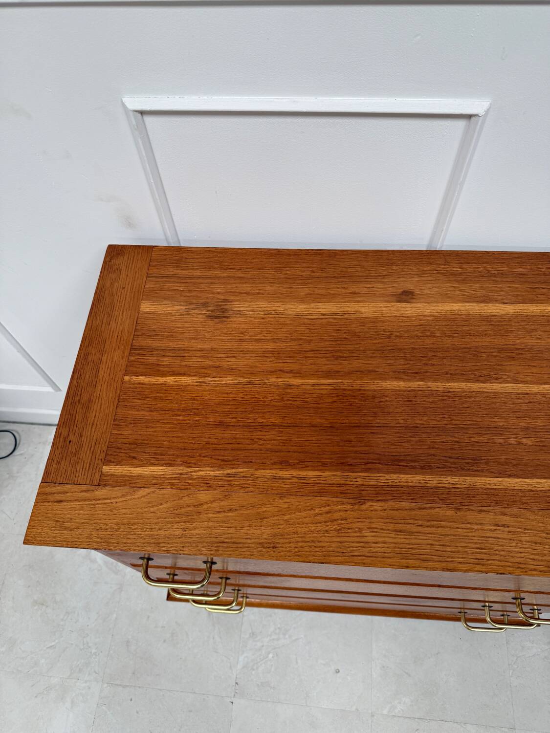 Vintage chest of drawers with compass feet