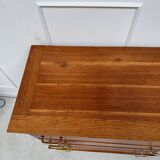 Vintage chest of drawers with compass feet