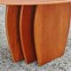 Table basse Mid Century Modern en cerisier avec dessus en granit, Danemark 1970