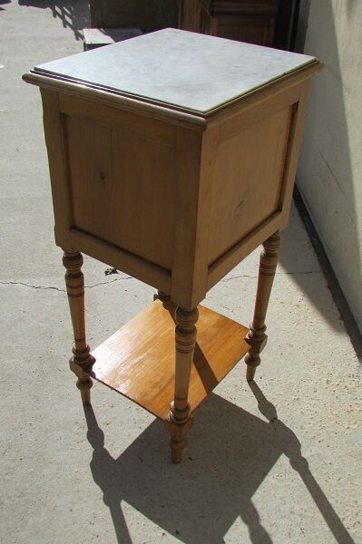 Night table, bedside, art nouveau era in beech
