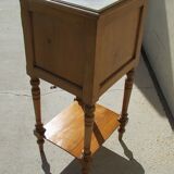 Night table, bedside, art nouveau era in beech