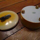 Small old box / candy maker, cicada decoration, Limoges porcelain DADAT