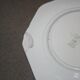 8 octagonal Longwy flowery bouquet art déco dessert plates