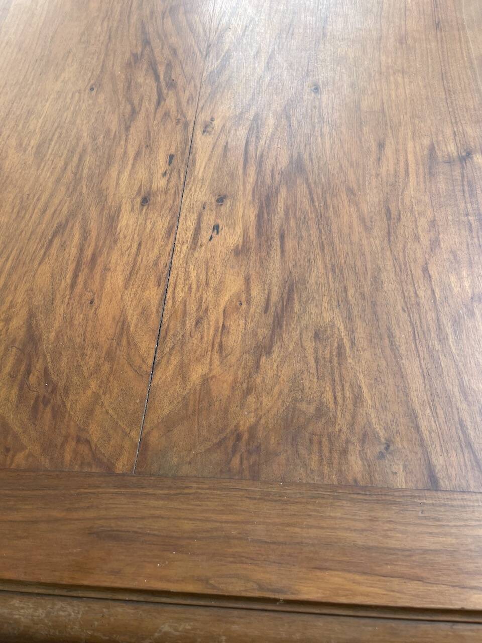 Solid walnut farmhouse castle table 1900 XXL