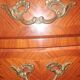 Flowered marquetry commode in Louis XV style