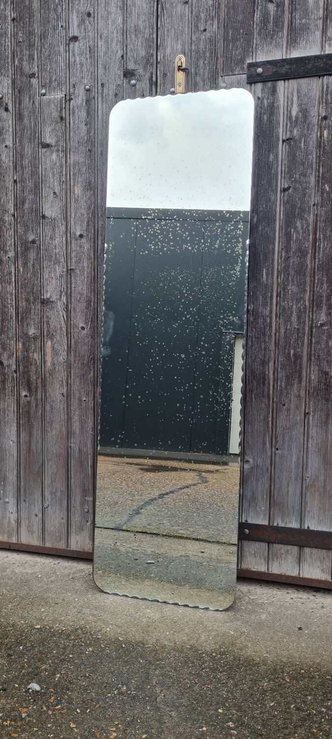 Art deco beveled mirror