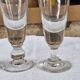 4 antique bistro glasses on stems - Thick, bubbled glass - Period 1900 - 12